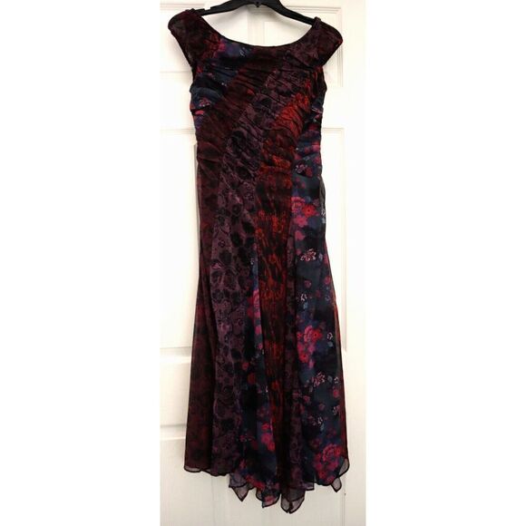 Free People OB1857968 Women's Sz 0 Black Combo Heart To Heart Midi Dress - Picture 1 of 9